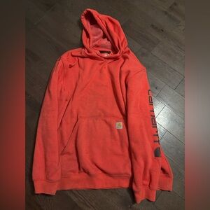 Carhartt Men's Bright Orange Hoodie